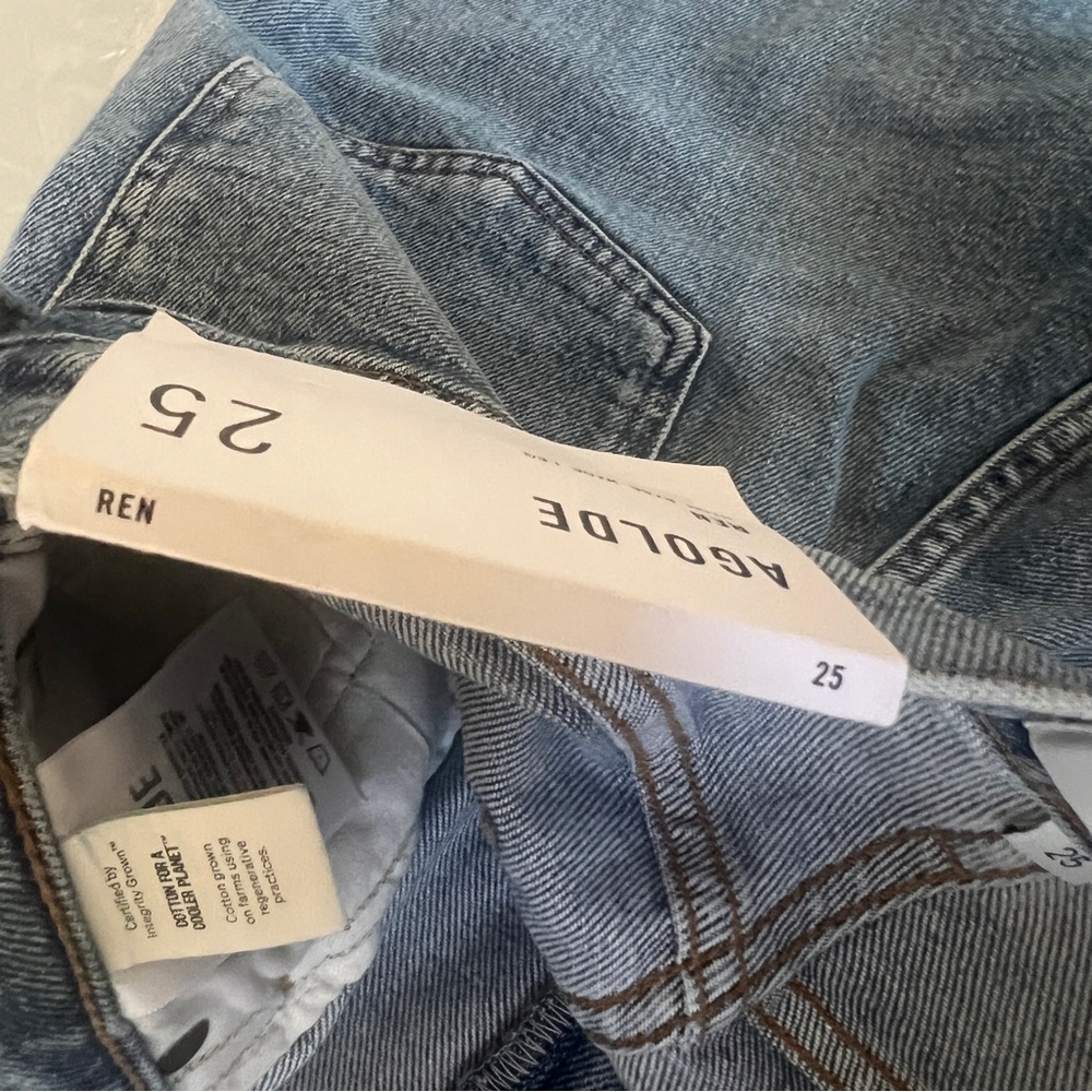 AGOLDE Ren High-Rise Crop Wide-Leg Jeans NWT Forum - Picture 14 of 16